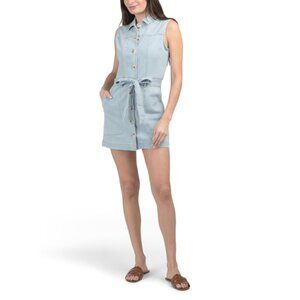 PAPERHEART Light Blue Sleeveless Denim Mini Dress